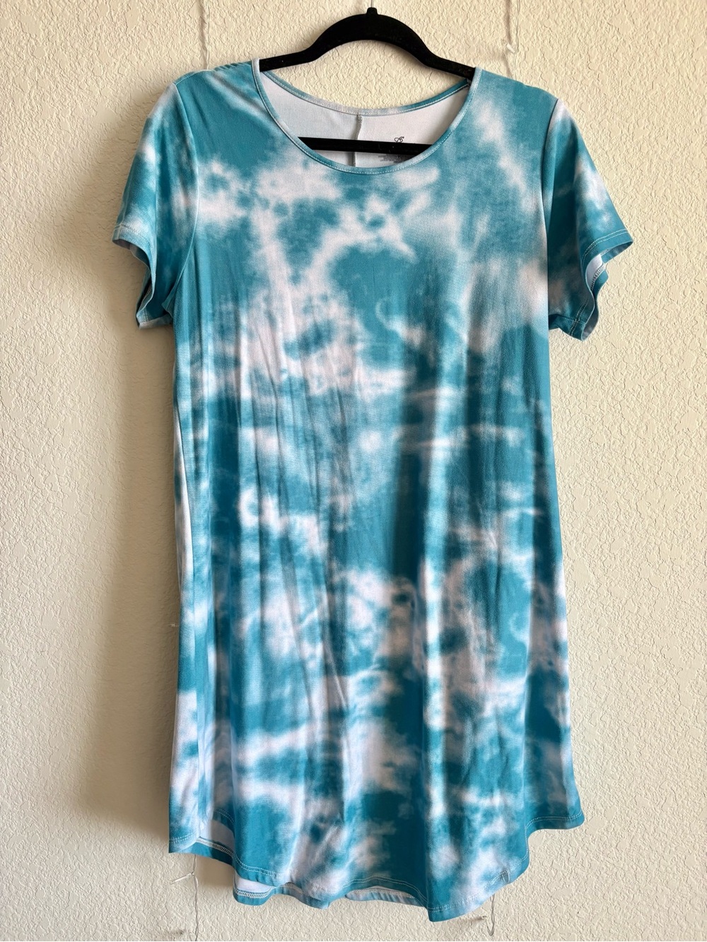 Blue Tie-Dye Dress